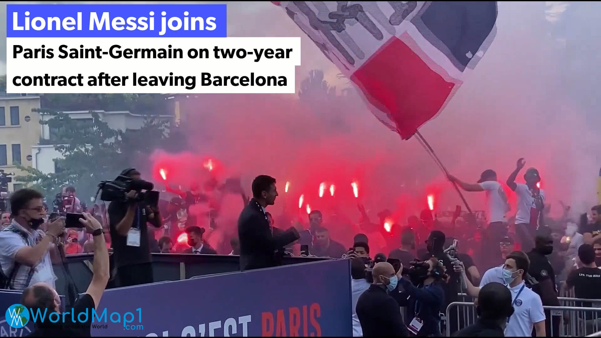 Lionel Messi joins PSG from Barcelona in 2021